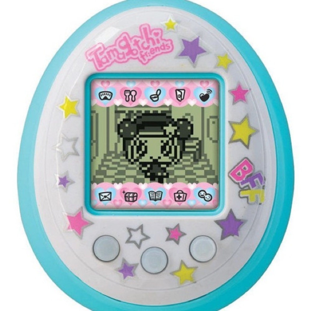 Tamagotchi Friends Blue/White/Stars RARE!!
